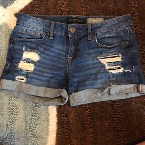 Denim shorts
